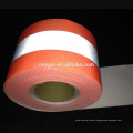 Fire Resistant Reflexband rot mit Silberstreifen breit von 5 cm